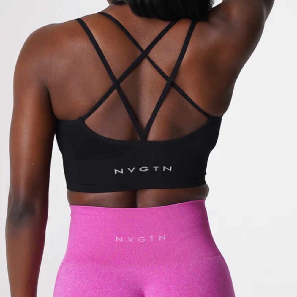 NVGTN “Black Flourish Seamless” Bra